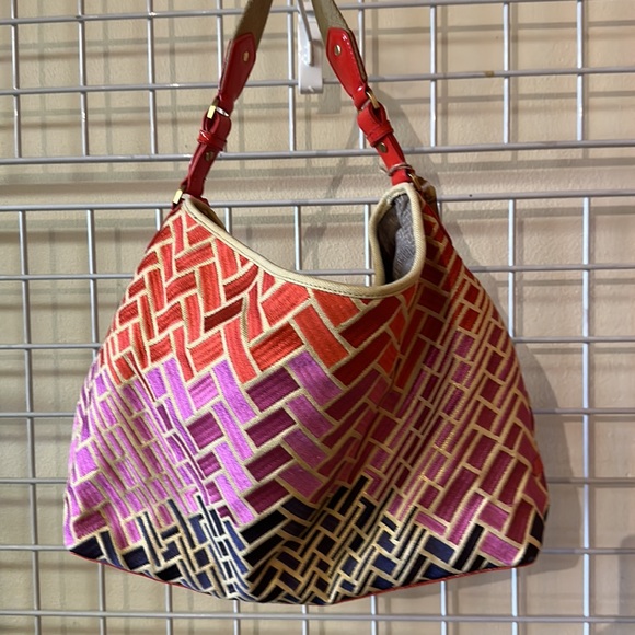Cole Haan multicolor geometric shoulder bag - Picture 5 of 7